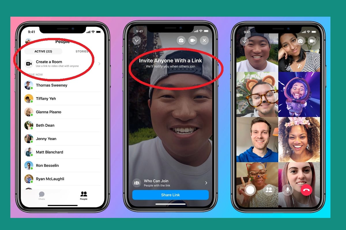 Facebook Messenger Rooms live globaly with free video calls for up to 50 people