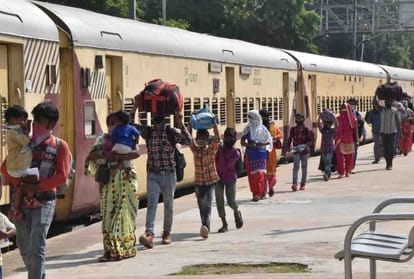 Orai: 354 migrant laborers arrived from two trains, Departed home from ten buses