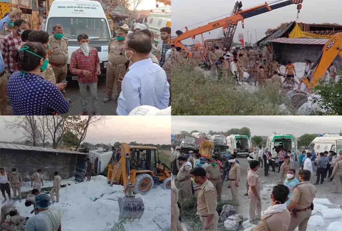 LOCKDOWN: 25 migrants killed, 38 injured in road accident in UP's Auraiya