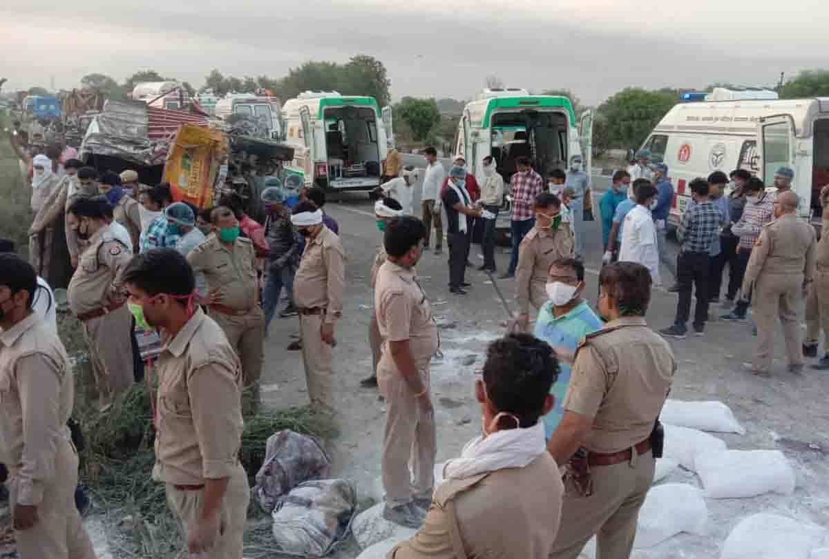 LOCKDOWN: 25 migrants killed, 38 injured in road accident in UP's Auraiya