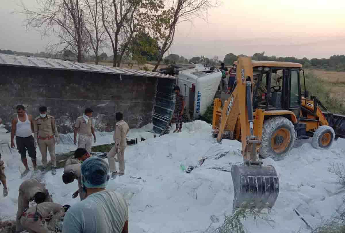 LOCKDOWN: 25 migrants killed, 38 injured in road accident in Auraiya