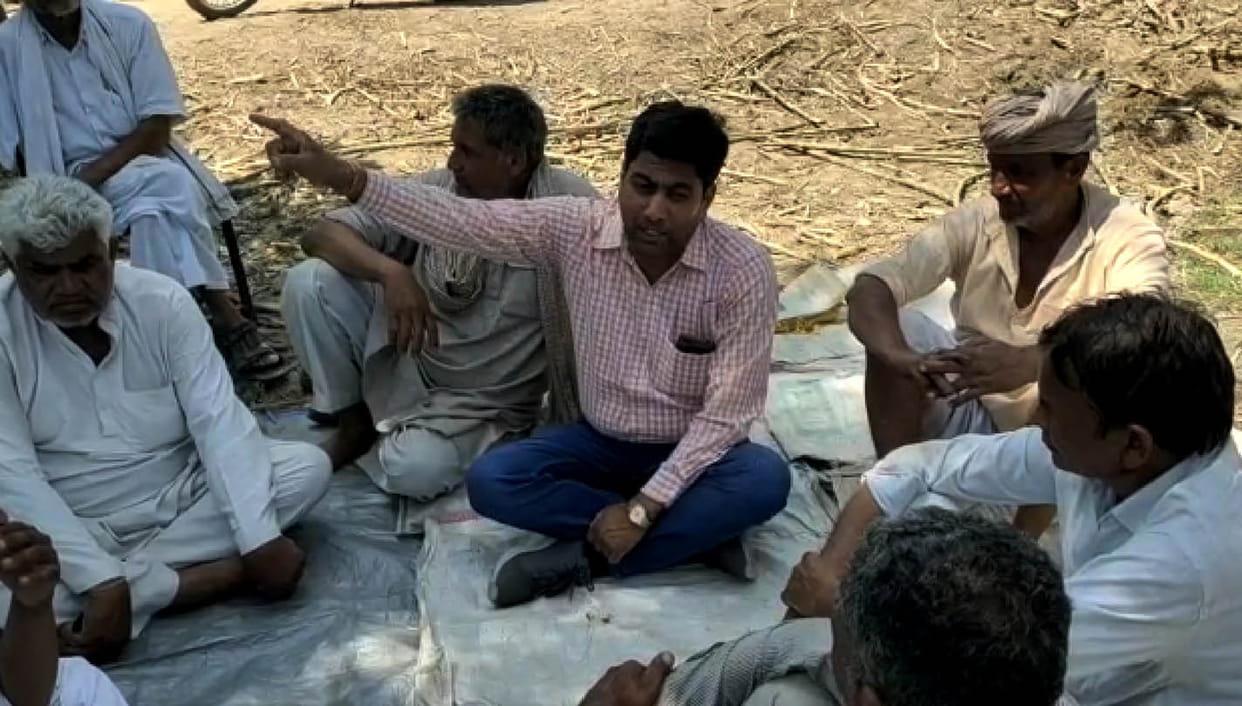 Uproar of farmers on weighing off