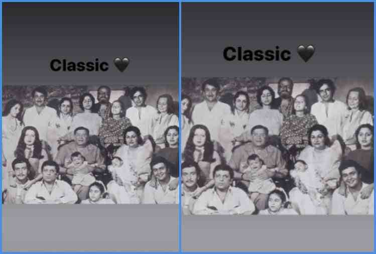 Riddhima Kapoor shares a rare photo of Kapoor family with rishi kapoor and neetu kapoor