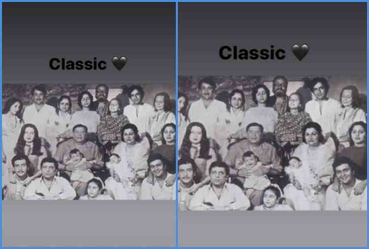 Riddhima Kapoor shares a rare photo of Kapoor family with rishi kapoor and neetu kapoor