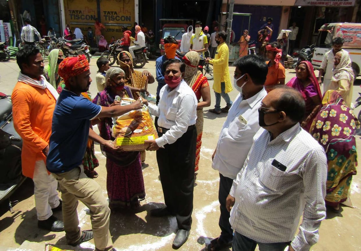 Relief material distributed among 225 poor families