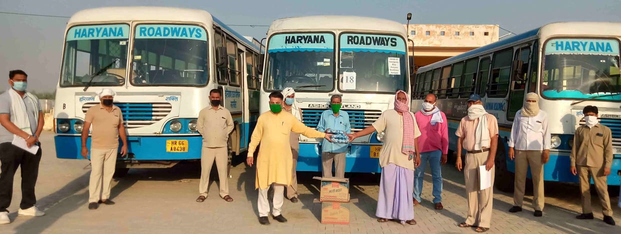 fifteen hundred laborers were sent in buses to bulandshahr