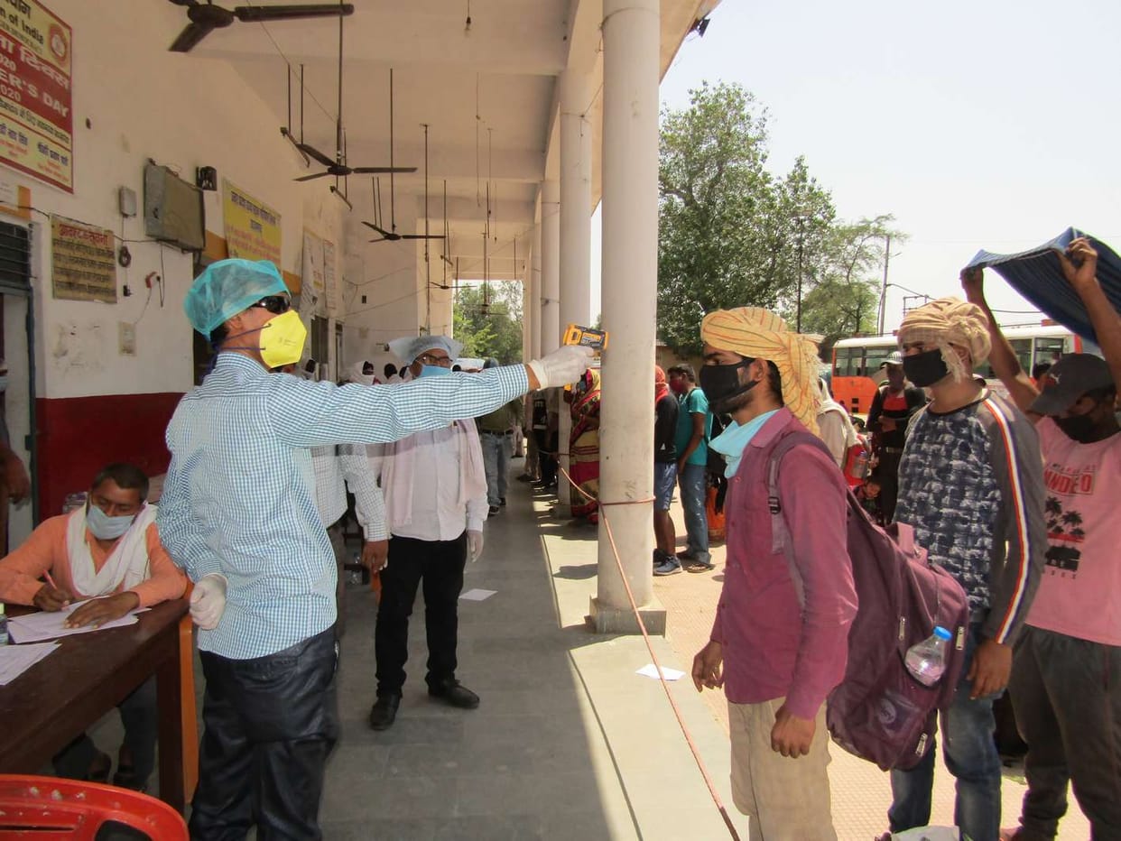 934 laborers arrived in Ballia by labor special train