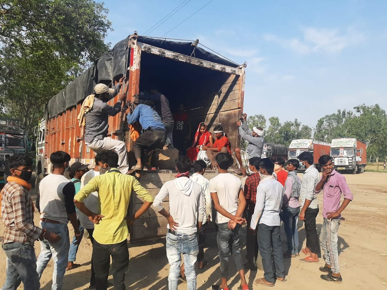 Journey of helplessness, traveling in container