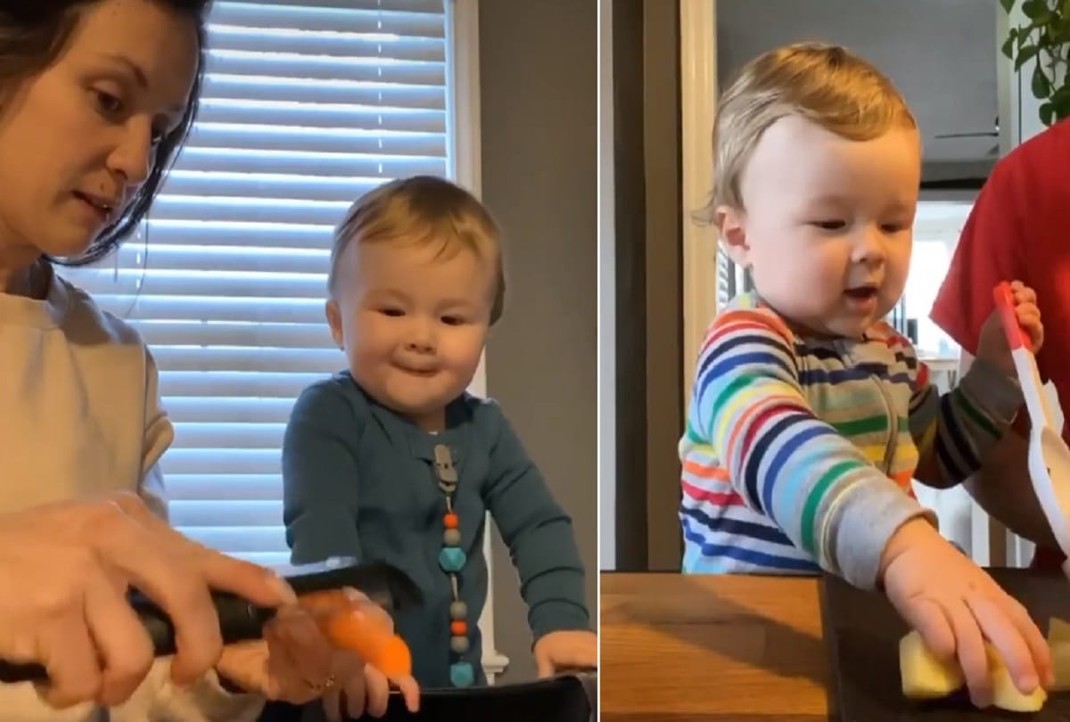 One year old Child Chef Kobe become famous on Social media Video viral