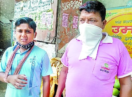 Twelve-year-old child was beaten with sticks and a crowd gathered and the 'cheetah' ran away.