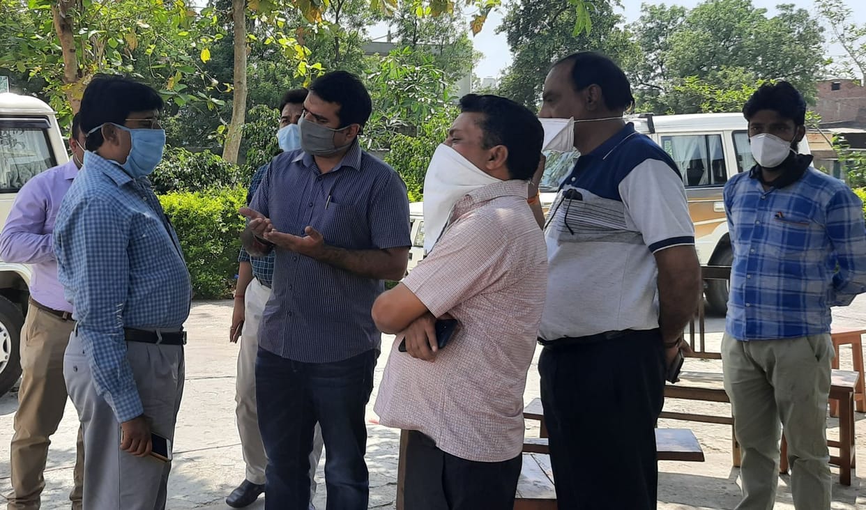 Nodal officer visits flu camps and quarantine sites