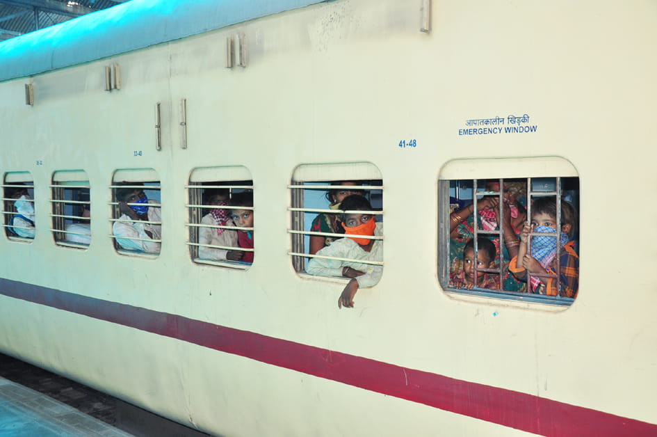 Workers reached Saharanpur by train from Gujarat