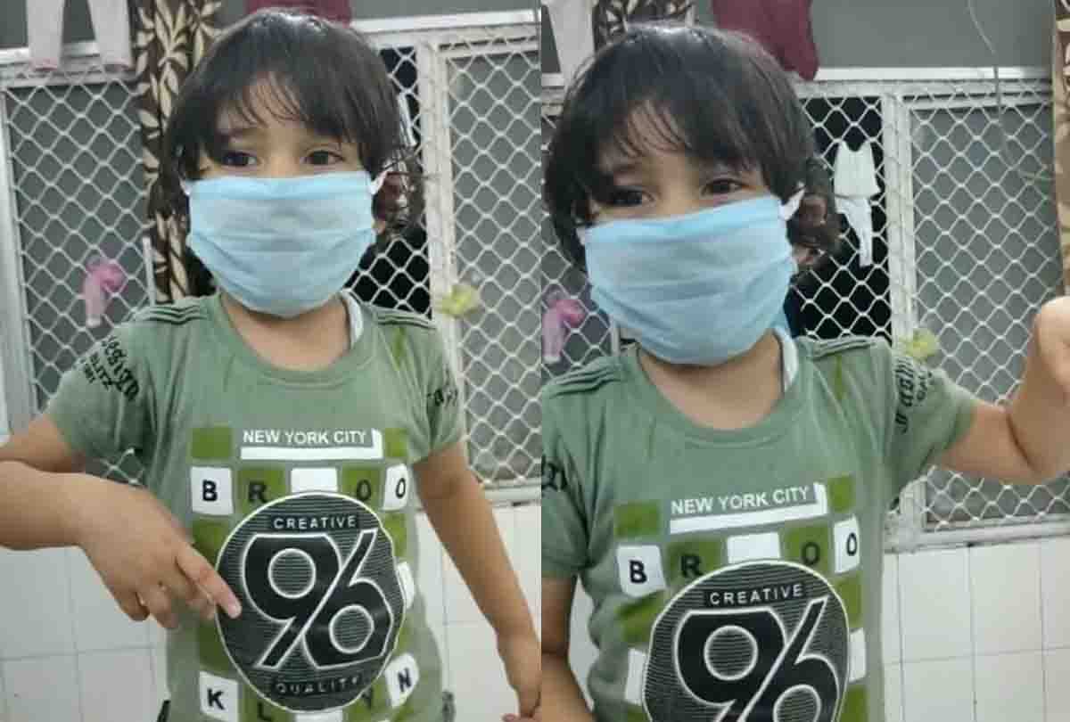 coronavirus in up: Three year old innocent girl beat Corona