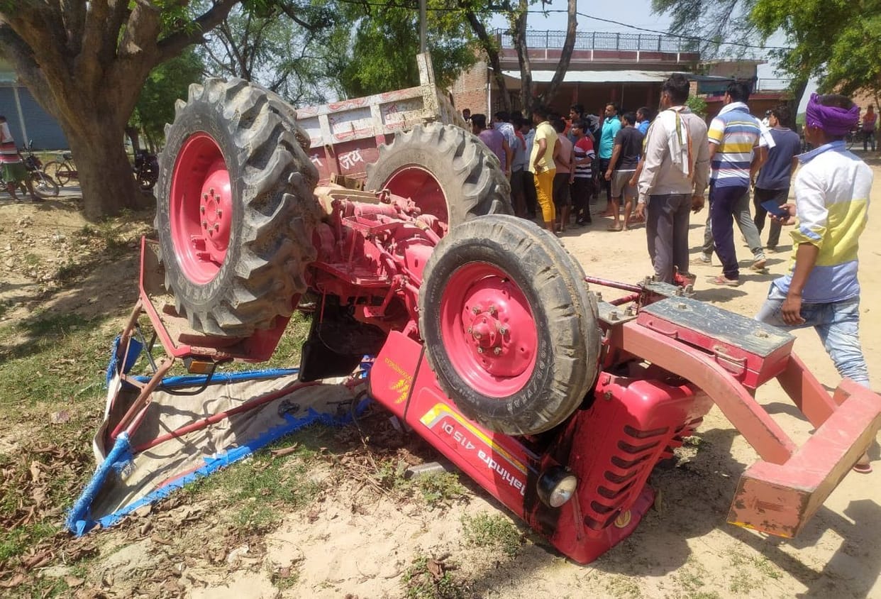 Uncontrolled tractor kills innocent and dumper crushes child