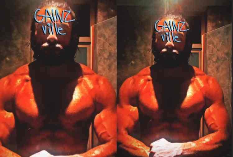 ranveer singh share two photos childhood picture didn't recognize