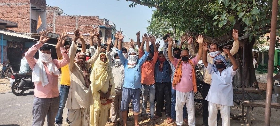 villagers alleged for poor quality for drain