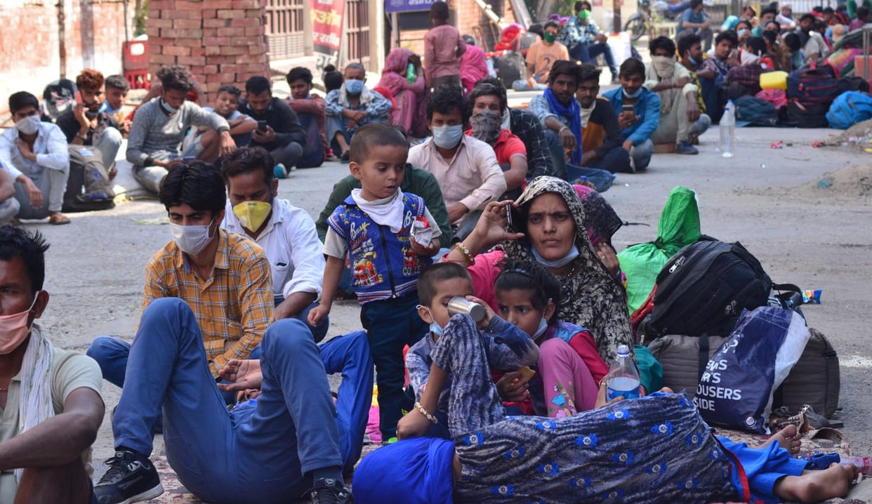 Family reached Chathaval from Chhattisgarh