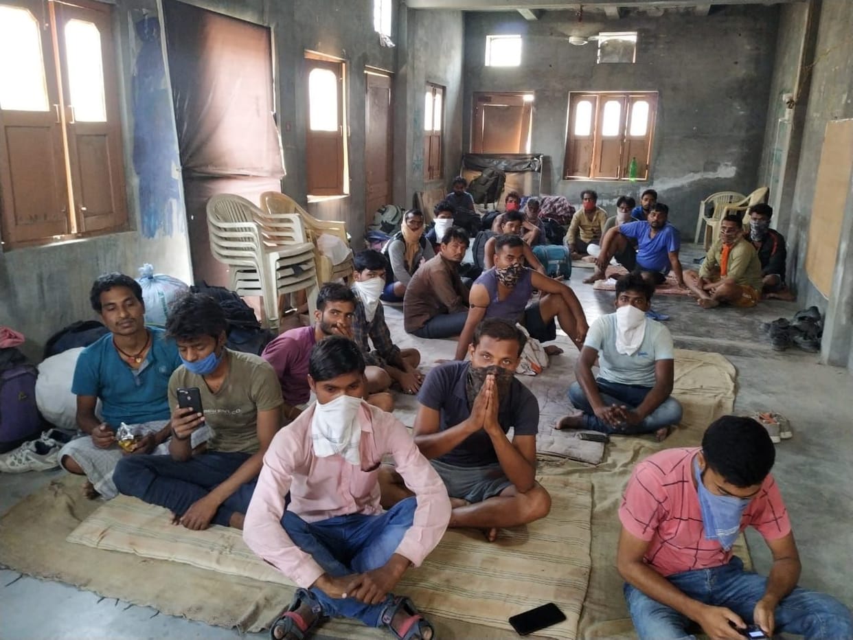 lock down, workers back to home, jind