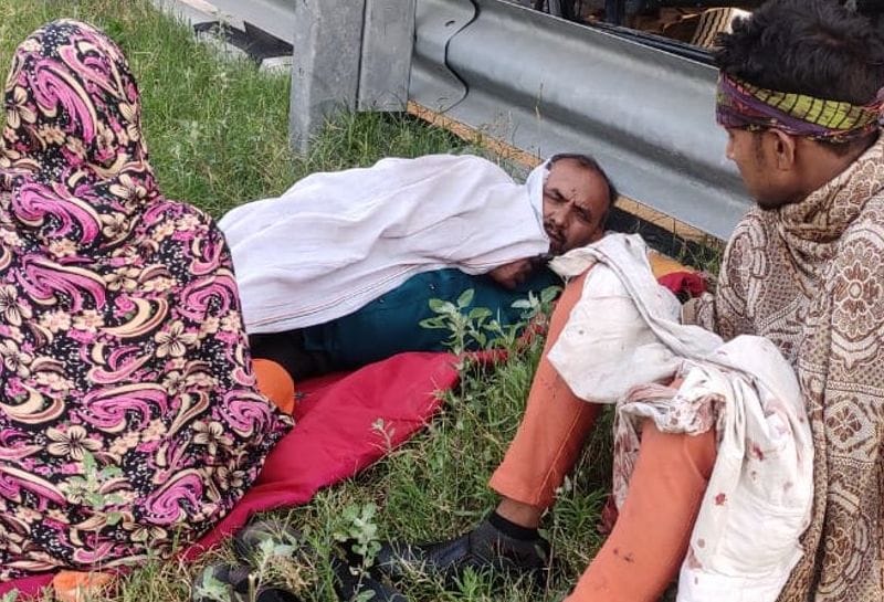 Home guard injured due to tire burst, Referee