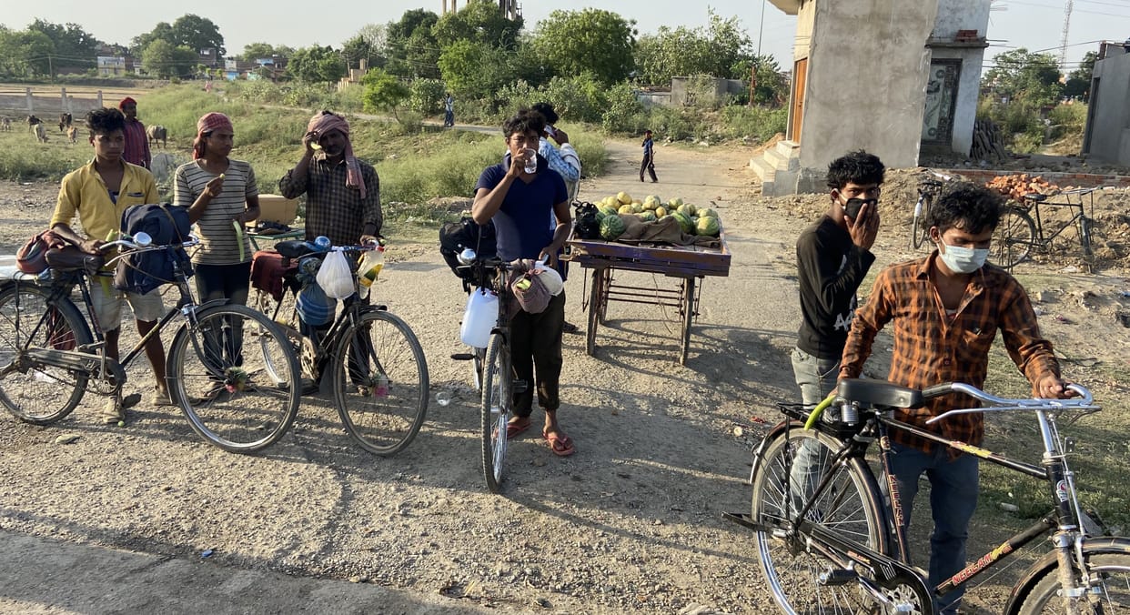 Malda by bicycle from Haryana,