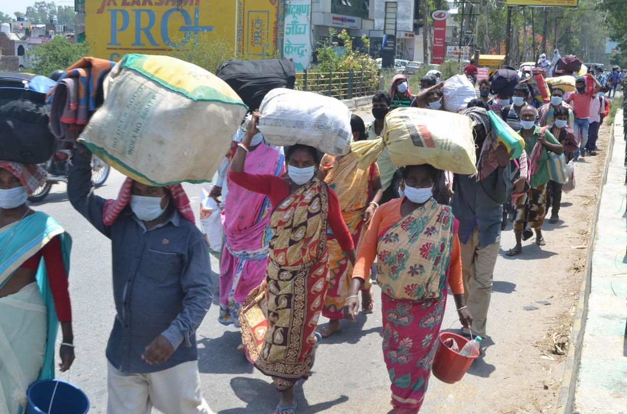 Caravan of 83 people walked on a hungry stomach