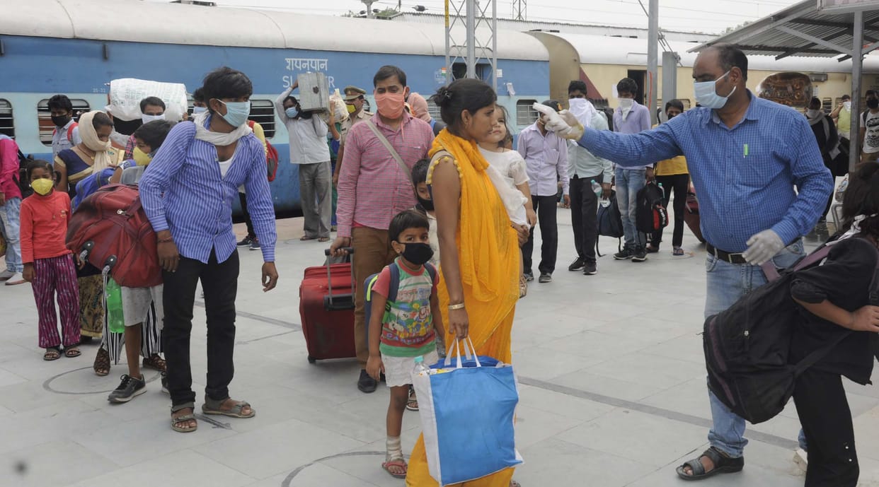 625 LABOUR ARRIVED FROM SPECIAL TRAIN