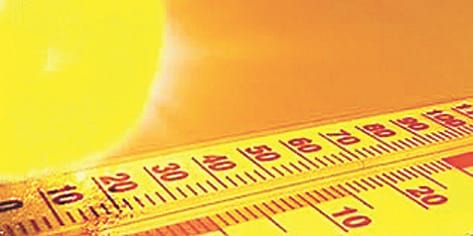 Sunshine increases heat, mercury crosses 41