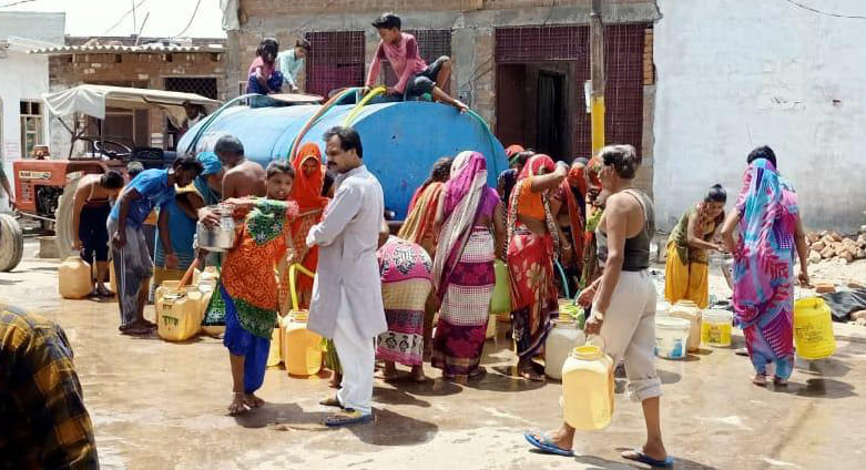 water not supplying at nahru nager