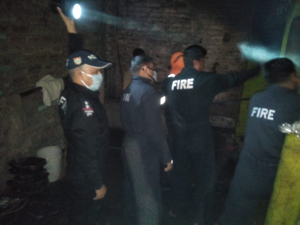 Fire in biscuit factory