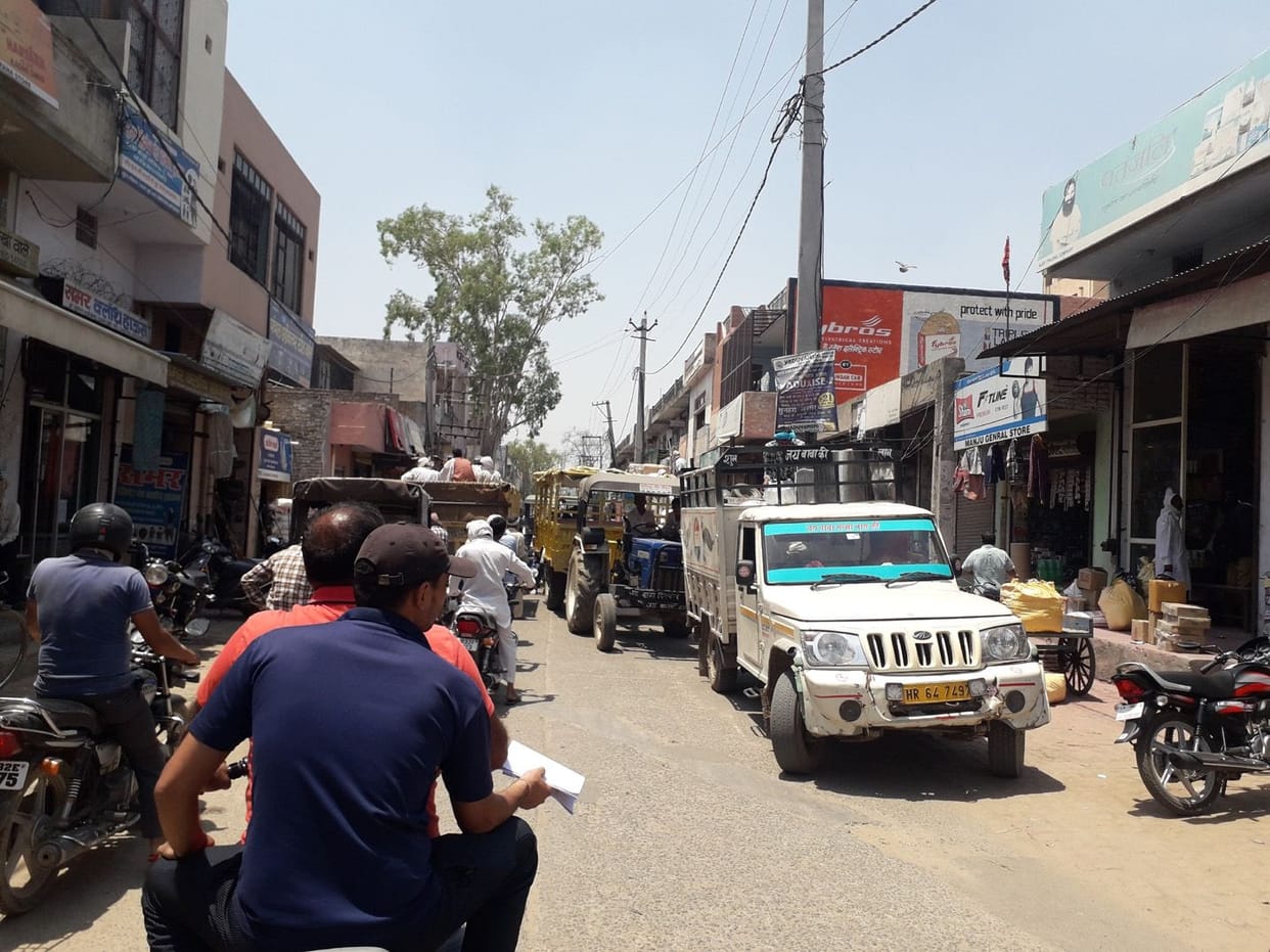 People started coming out with carts, jam in the market