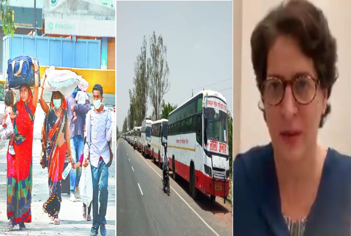 UP Congress chief ajay kumar lallu protest at Agra UP-Rajasthan border over Migrant Workers issue