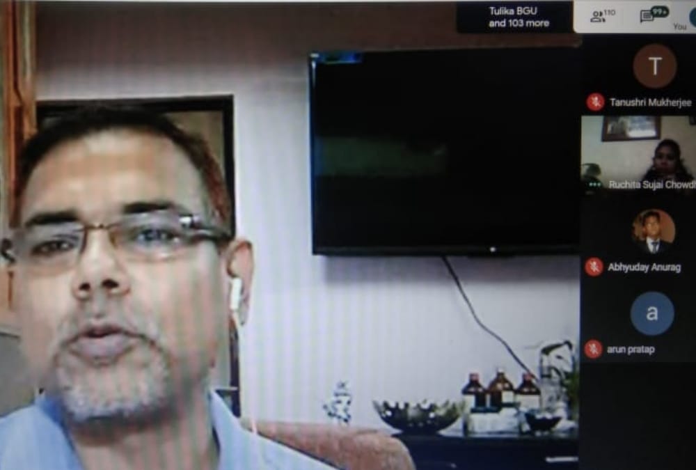 Webinar on fake news in Khwaja Moinuddin Chishti Bhasha University.