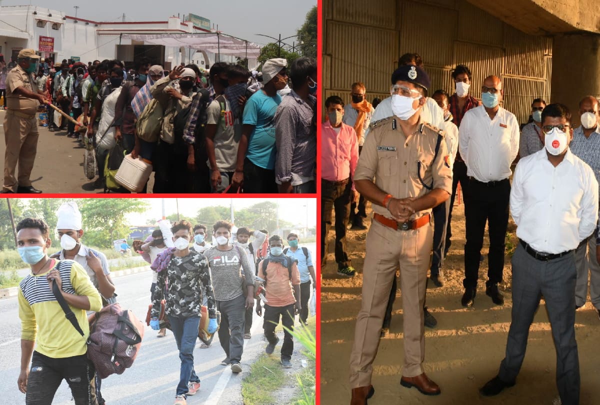 Migrant workers sent from 50 buses by officers in gorakhpur