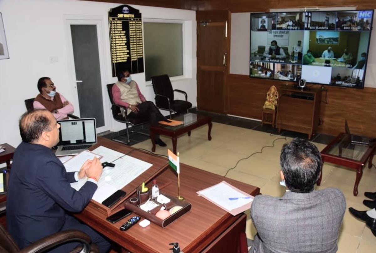 cm jairam thakur addressed panchayat pradhan over coronavirus issue at shimla