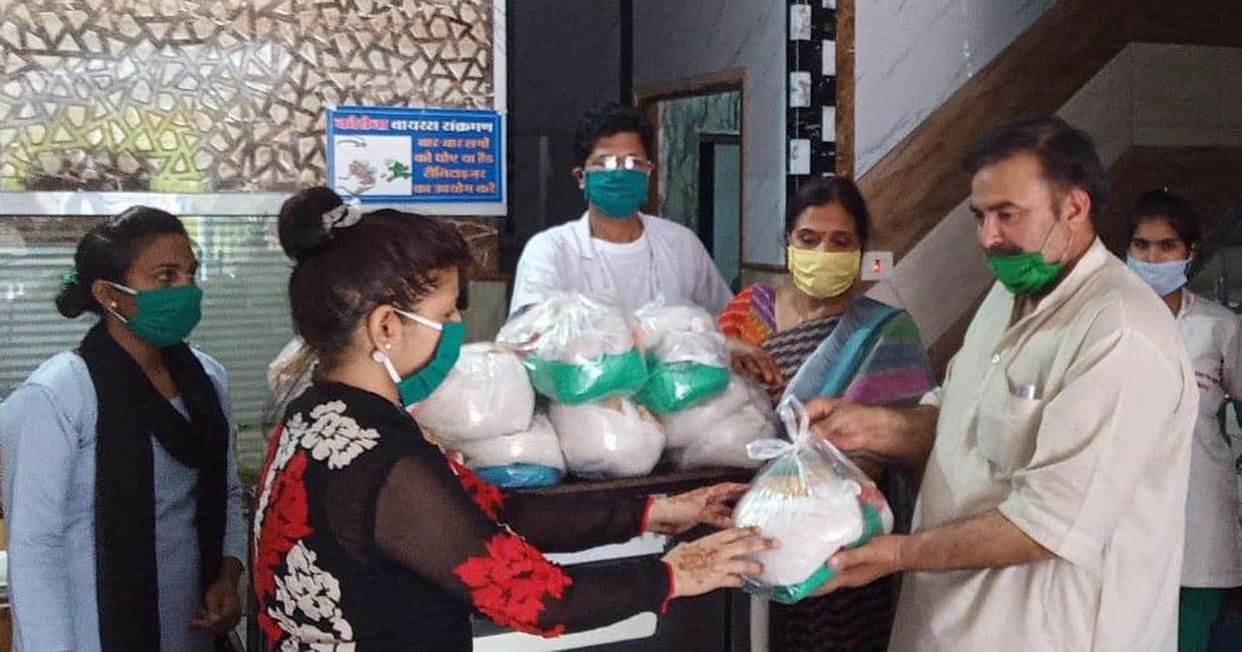 Provided ration materials to 22 families