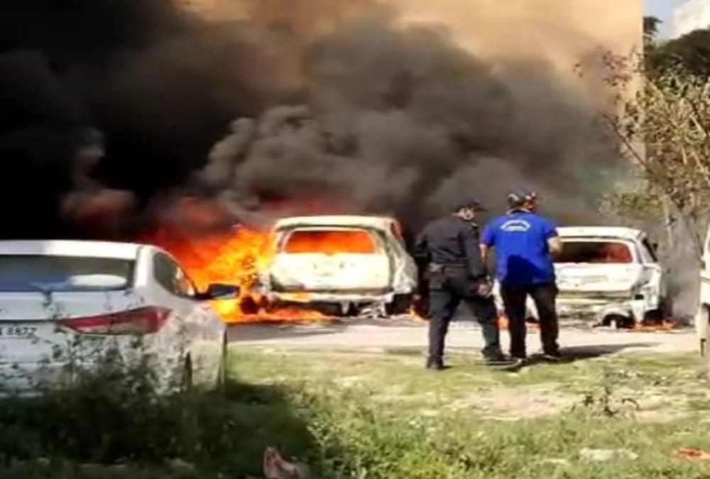 Two Cars caught fire in Residential Colony Haridwar, See Photos