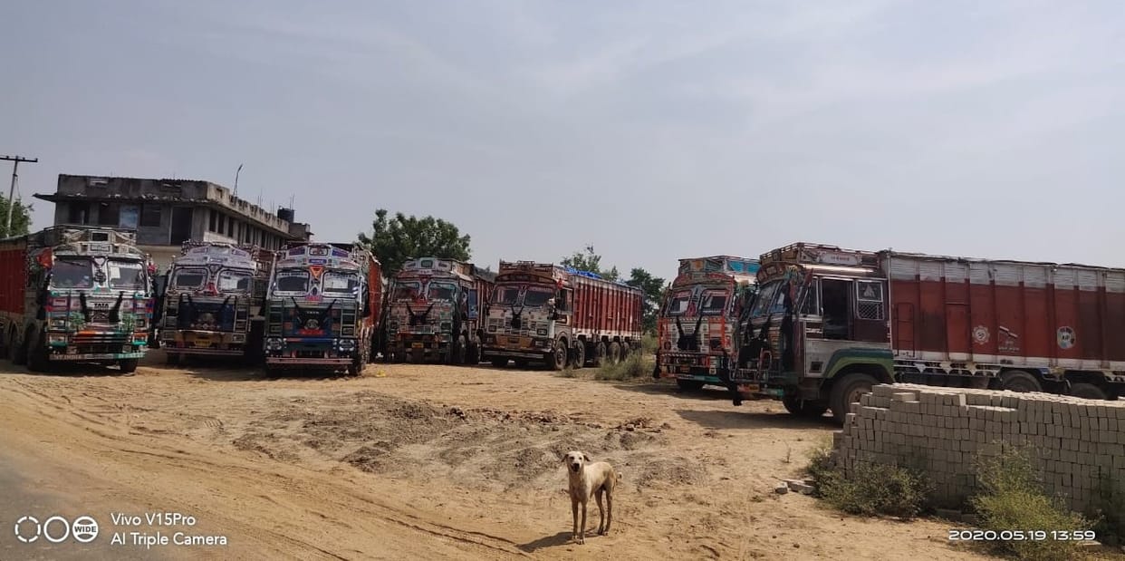 Police seized 14 overloaded sand trucks