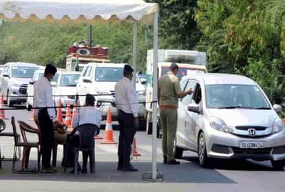 दिल्ली-नोएडा सीमा पर लगा ट्रैफिक जाम