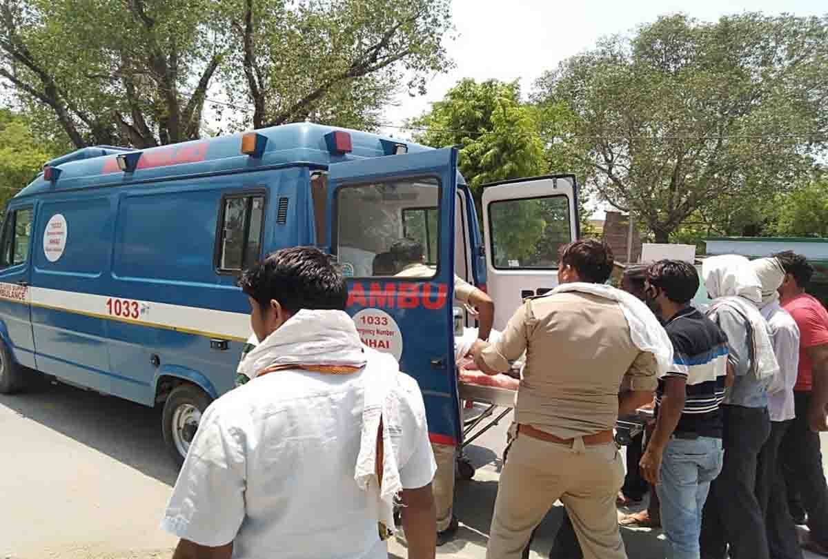 prayagraj : The bodies of laborers sent from AC ambulances after taking off midnight trucks, the administration came into action on the tweet of CM of Jharkhand