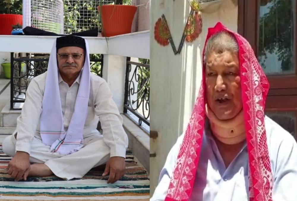 Unique protest in Uttarakhand: Former CM Harish Rawat and Panchayat representatives sitting in sun on strike