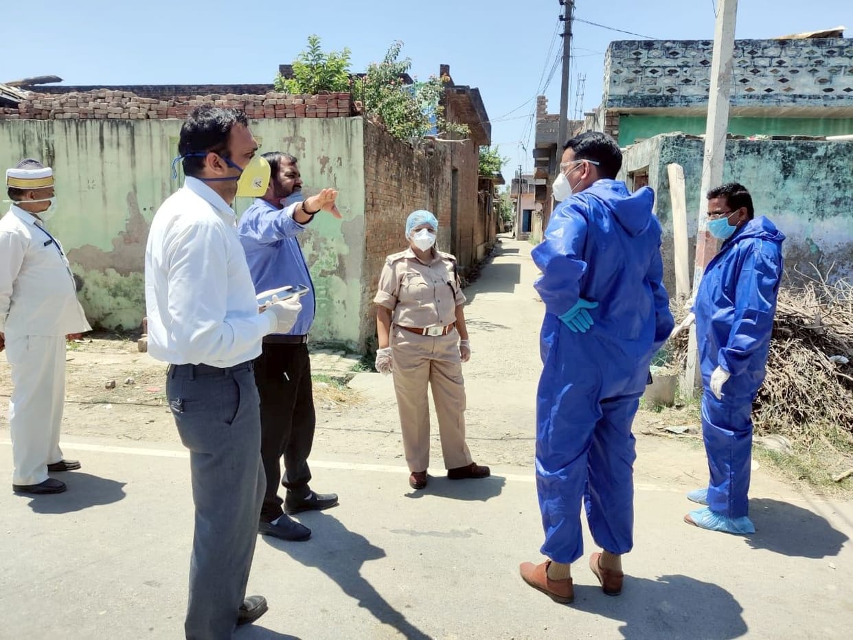 Villages of people found corona positive sealed
