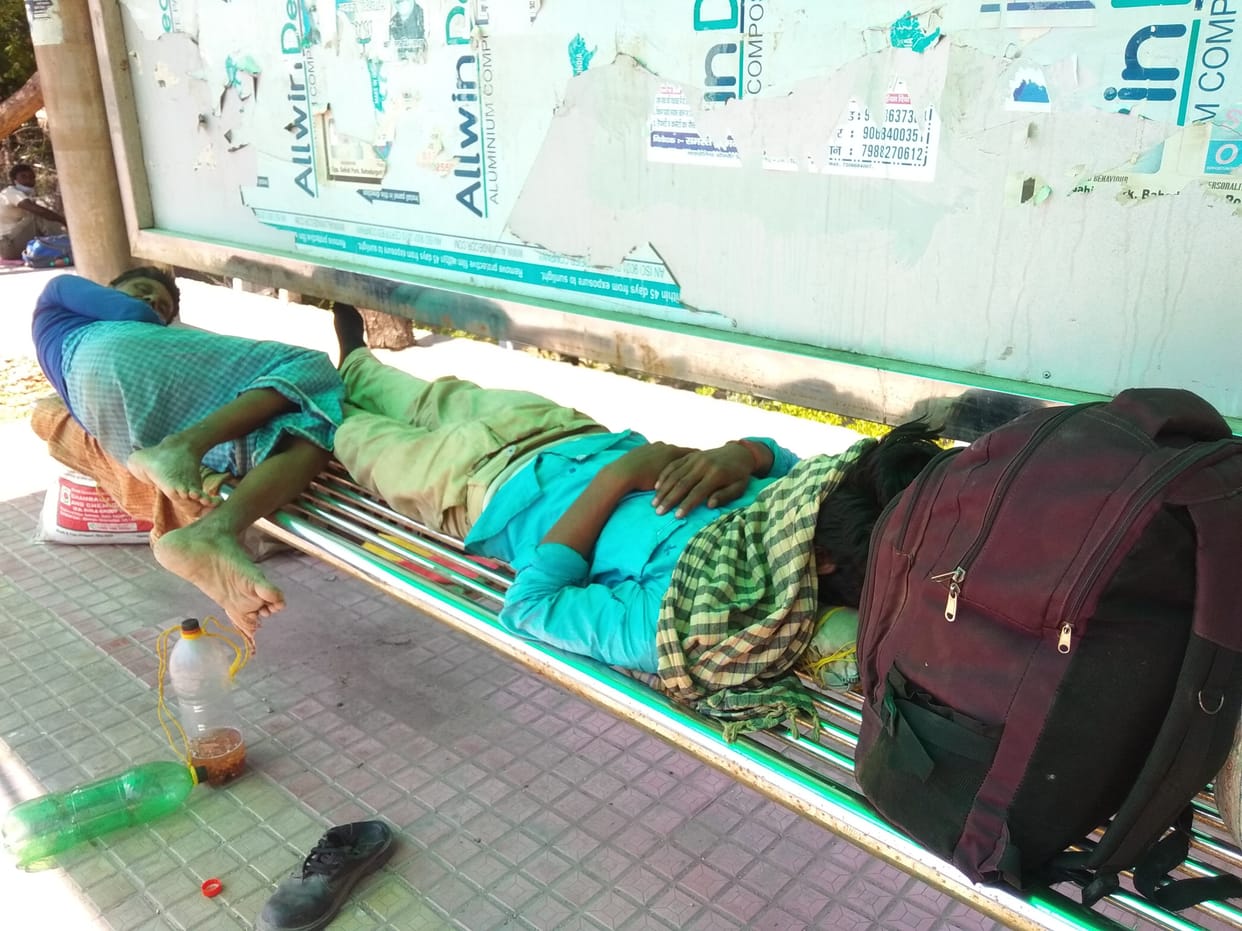 lock down, workers, back to home, jhajjar