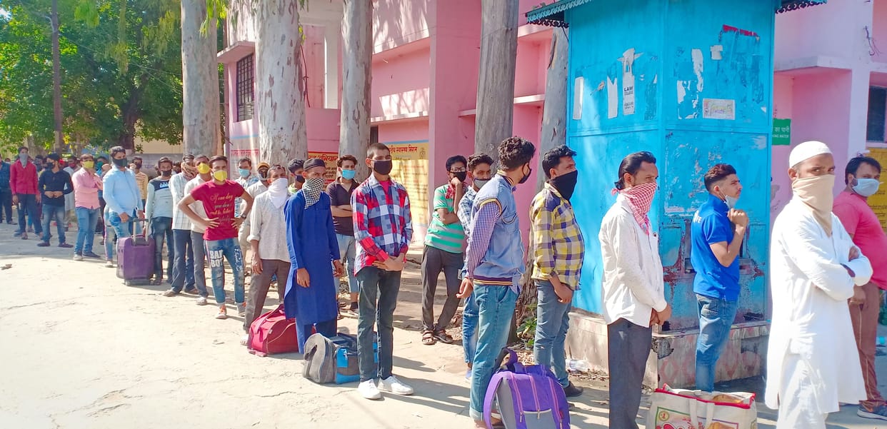 Administration is monitoring the workers from Maharashtra