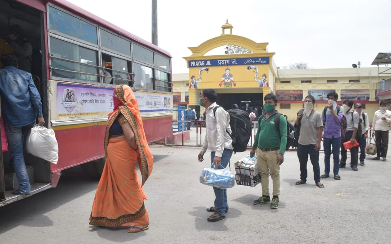 more than 5500 labourers came from special trains