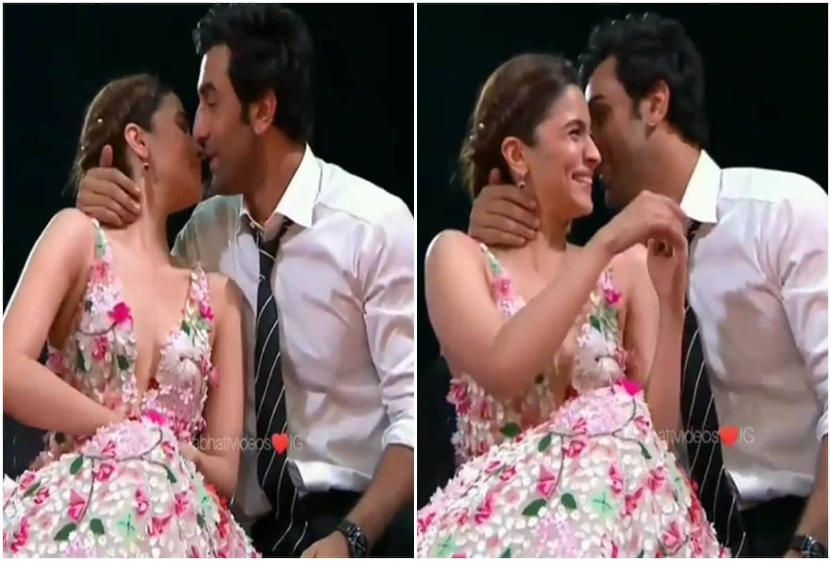 When Ranbir Kapoor Alia Bhatt Face Awkward Kiss Moment Throwback Video Goes Viral