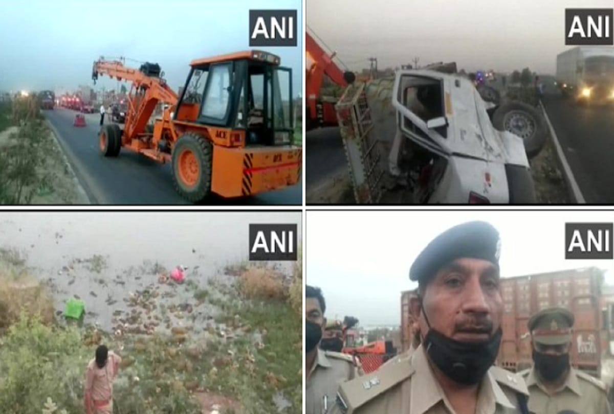 Etawah Road Accident News in Hindi: big road accident in etawah pickup collided with truck
