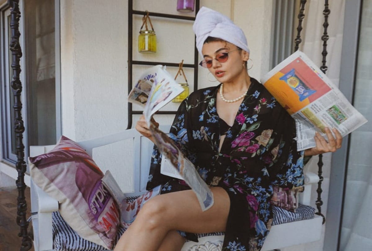 Taapsee Pannu Trolled For her Self Done Makeup For Photoshoot Done By Devki Bhatt