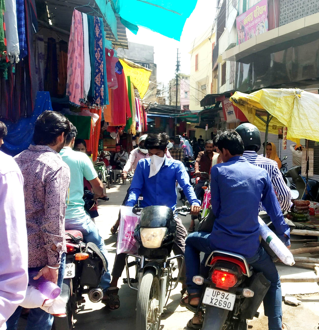 social gathering in maket became challanging
