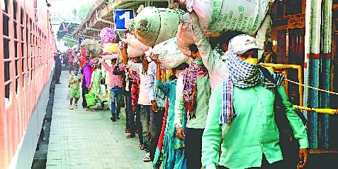Special trains passing through the night, 2643 workers landed