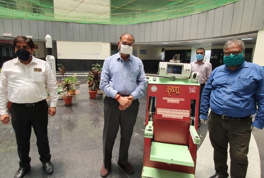 AKTU launched robot for hospitals